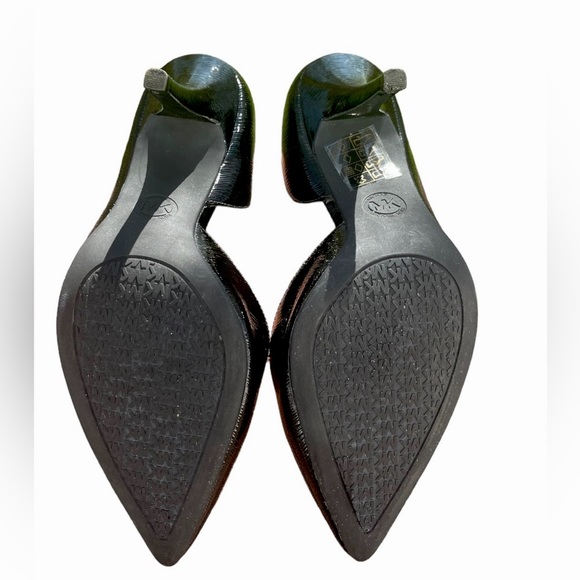 🌻Michael Kors black textured leather heels Size 8.5 - Picture 7 of 8